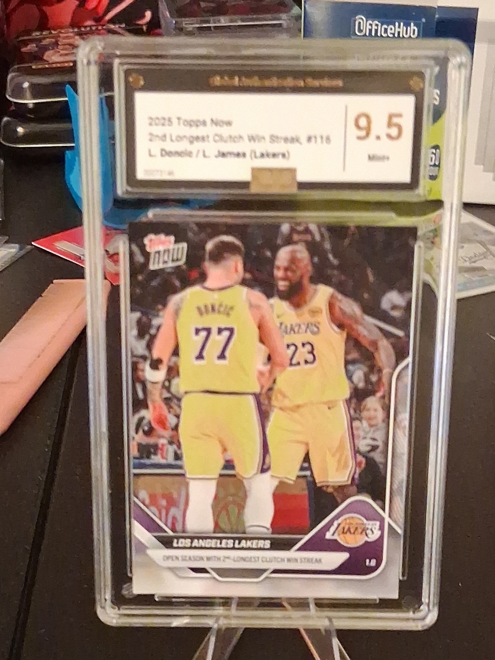 Topps Los Angeles Lakers Yellow and Purple Team Card
